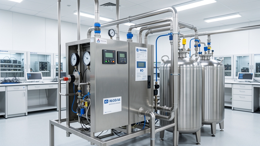DI water purification system for electronics manufacturing